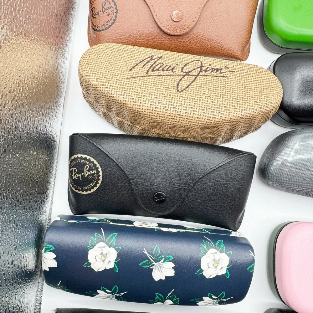 Mixed Lot 22 Designer Eyeglass Cases Ray-Ban Coach Kate Spade Nike Maui Jim